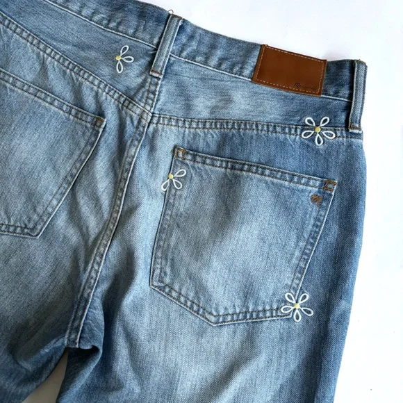 Madewell High Rise The Perfect Summer Straight Leg Jeans Daisy 🌼 Edition - Picture 11 of 11